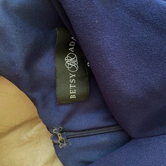 Betsy Adam's One-Shoulder A-Line Gown Size 2 - Picture 8 of 8